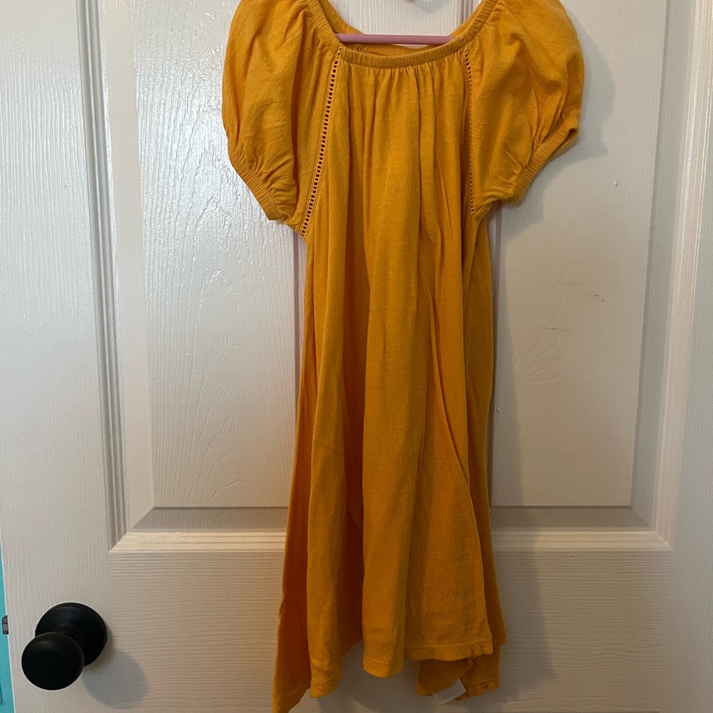Old Navy Yellow Smocked Puff Sleeve Sundress